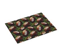 Tappetino scolapiatti con stampa di football americano, super assorbente, in microfibra, grande, per bancone della cucina, 45,7 x 61 cm, facile da pulire, decorazione per la casa