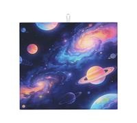 Tappetino scolapiatti con stampa di illusione galattica, grande tappetino assorbente per scolapiatti da cucina per bancone