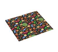 Tappetino scolapiatti con stampa di lecca-lecca, con stampa di chicchi di cioccolato, tappetino assorbente per cucina, 40,6 x 45,7 cm, tappetino scolapiatti natalizio con anello per appendere
