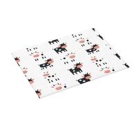 Tappetino scolapiatti con stampa di mucca, in microfibra super assorbente, per bancone della cucina, 45,7 x 61 cm, facile da pulire, decorazione per la casa