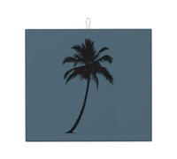 Tappetino scolapiatti con stampa di palme per cucina, assorbente, riutilizzabile, per lavello, utensili da tavolo