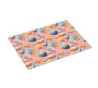 Tappetino scolapiatti con stampa di spiaggia rosa, in microfibra, super assorbente, per bancone della cucina, 45,7 x 61 cm, facile da pulire, decorazione per la casa