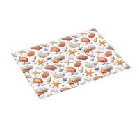 Tappetino scolapiatti con stampa di stelle marine, in microfibra, super assorbente, per bancone della cucina, 45,7 x 61 cm, facile da pulire, decorazione per la casa