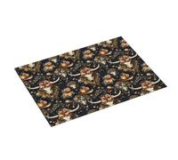 Tappetino scolapiatti con stampa di teschio di capra, in microfibra, super assorbente, per bancone della cucina, 45,7 x 61 cm, facile da pulire, decorazione per la casa