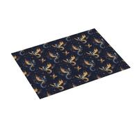 Tappetino scolapiatti con stampa di una fenice stellata, super assorbente, in microfibra, grande, per bancone della cucina, 45,7 x 61 cm, facile da pulire, decorazione per la casa