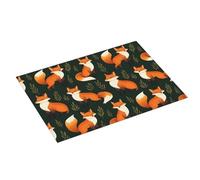 Tappetino scolapiatti con stampa di volpe, super assorbente, in microfibra, grande, per bancone della cucina, 45,7 x 61 cm, facile da pulire, decorazione per la casa