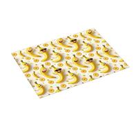 Tappetino scolapiatti con stampa gialla a banana, super assorbente, in microfibra, grande, per bancone della cucina, 45,7 x 61 cm, facile da pulire, decorazione per la casa