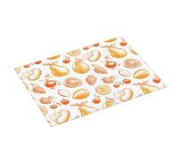 Tappetino scolapiatti con stampa gialla a forma di frutta, super assorbente, in microfibra, grande, per bancone della cucina, 45,7 x 61 cm, facile da pulire, decorazione per la casa