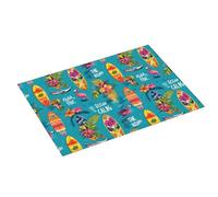 Tappetino scolapiatti con stampa hawaiana sulla spiaggia, super assorbente, in microfibra, per bancone della cucina, 45,7 x 61 cm, facile da pulire, decorazione per la casa