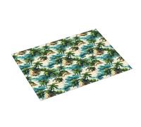 Tappetino scolapiatti con stampa Hawaii con piccola isola, super assorbente, in microfibra, per bancone della cucina, 45,7 x 61 cm, facile da pulire, decorazione per la casa