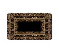 Tappetino scolapiatti con stampa leopardata per bancone della cucina, elegante motivo animale dorato in gomma assorbente, tappetino scolapiatti in pelle PU per bar 30,5 x 50,8 cm