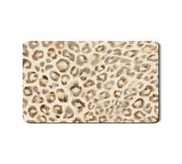 Tappetino scolapiatti con stampa leopardata per bancone della cucina, tappetino scolapiatti in gomma assorbente beige con motivo animale, tappetino scolapiatti in pelle PU per bar, 30,5 x 50,8 cm
