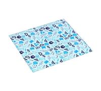 Tappetino scolapiatti con stampa matematica blu, 40,6 x 45,7 cm, tappetino assorbente per cucina, tappetino scolapiatti natalizio con anello per appendere