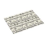 Tappetino scolapiatti con stampa retrò a testa di capra, per bancone della cucina, 45,7 x 61 cm, in microfibra assorbente, tappetino antiscivolo per scolapiatti con anello per appendere