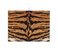 Tappetino scolapiatti con stampa tigre, tappetino assorbente per scolapiatti per bancone della cucina, tappetino antiscivolo per scolapiatti 45,7 x 61 cm