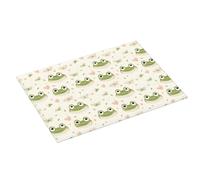 Tappetino scolapiatti con stampa verde a forma di rana, super assorbente, in microfibra, grande tappetino scolapiatti per bancone della cucina, 45,7 x 61 cm, facile da pulire, decorazione per la casa