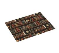 Tappetino scolapiatti con stampa vintage con libreria, super assorbente, in microfibra, grande, per bancone della cucina, 45,7 x 61 cm, facile da pulire, decorazione per la casa