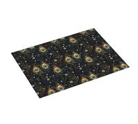 Tappetino scolapiatti con stampa vintage con occhi di piuma, super assorbente, in microfibra, grande, per bancone della cucina, 45,7 x 61 cm, facile da pulire, decorazione per la casa