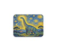 Tappetino scolapiatti con stampa vivace, 39,8 x 30 cm | Parte superiore in tessuto morbido, presa stabile, diverse misure disponibili per bar, dinosauro stellato