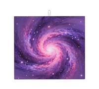 Tappetino scolapiatti con stampa vortice viola, grande tappetino assorbente per scolapiatti da cucina per bancone