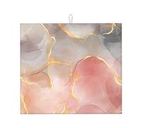 Tappetino scolapiatti con trama astratta in marmo, tappetino in microfibra per scolapiatti per bancone della cucina, tappetino super assorbente, tappetino per scolapiatti lavabile in lavatrice, 40,6 x