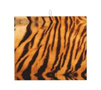 Tappetino scolapiatti da cucina con motivo a righe, motivo tigre, asciuga rapidamente i piatti, 41 x 46 cm, elegante tappetino decorativo da cucina