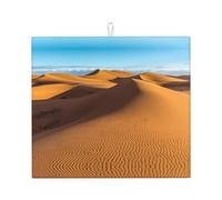 Tappetino scolapiatti da cucina con motivo di dune di sabbia nel deserto del Sahara, asciuga rapidamente i piatti, 41 x 46 cm, elegante tappetino decorativo da cucina
