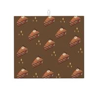 Tappetino scolapiatti da cucina con stampa a quadrati di cioccolato, super assorbente, facile da pulire e ad asciugatura rapida