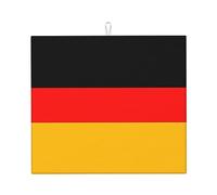 Tappetino scolapiatti da cucina con stampa bandiera della Germania, tappetino super assorbente, facile da pulire e ad asciugatura rapida