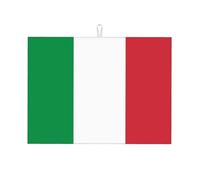 Tappetino scolapiatti da cucina con stampa bandiera italiana, 45,7 x 61 cm, adatto per posizionare piccoli elettrodomestici in cucina