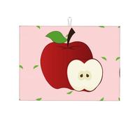 Tappetino scolapiatti da cucina con stampa di frutta rossa, 45,7 x 61 cm, adatto per posizionare piccoli elettrodomestici in cucina