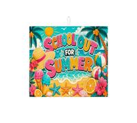 Tappetino scolapiatti estivo da spiaggia, per bancone della cucina, colorato, tropicale, assorbente, tappetino scolapiatti in microfibra, motivo floreale, 40,6 x 45,7 cm