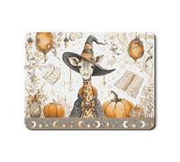 Tappetino scolapiatti fantasia giraffa, tappetino in gomma assorbente vintage arancione per scolapiatti in pelle PU per bancone della cucina 45,7 x 61 cm