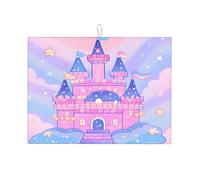 Tappetino scolapiatti fantasia mistero rosa blu castello assorbente per bancone della cucina tappetino scolapiatti tappetino scolapiatti tappetino scolapiatti tappetino scolapiatti tappetino