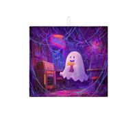 Tappetino scolapiatti fantasioso per bancone della cucina, fantasioso viola ragnatela assorbente scolapiatti tappetino scolapiatti in microfibra spaventoso per decorazione di Halloween 40,6 x 45,7 cm