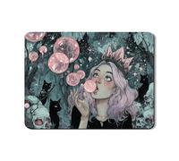 Tappetino scolapiatti fantasioso per bancone della cucina, in gomma assorbente, motivo foresta fantasy, tappetino scolapiatti in pelle PU per bar, 45,7 x 61 cm