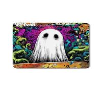 Tappetino scolapiatti fantasma per bancone della cucina, tappetino scolapiatti in gomma assorbente per arte colorata, tappetino scolapiatti in pelle PU per Halloween, protezione per bar, 30,5 x 50,8