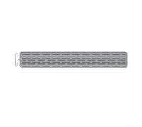 Tappetino scolapiatti flessibile in silicone per lavello e bancone, 35 cm, 55 cm, 70 cm (grigio, 55 cm, 1 pezzo)