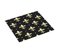 Tappetino Scolapiatti Fleur De Lis Gold Tappetino Lavello Pieghevole Con Anello Per Appendere Tovaglietta, Per Lavello, Soggiorno, Bancone Cucina, 41x46cm