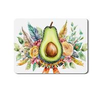 Tappetino scolapiatti floreale a base di avocado per bancone della cucina, tappetino scolapiatti in gomma assorbente botanico ad acquerello tappetino scolapiatti ecologico per decorazione bancone