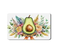 Tappetino scolapiatti floreale a base di avocado per bancone della cucina, tappetino scolapiatti in gomma assorbente botanico ad acquerello tappetino scolapiatti ecologico per cucina decorazione