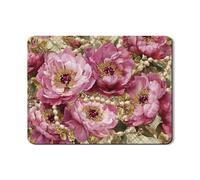 Tappetino scolapiatti floreale con peonia per bancone della cucina, elegante bouquet di pesche in gomma assorbente, tappetino scolapiatti a molla, protezione per stoviglie 45,7 x 61 cm
