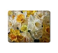 Tappetino scolapiatti floreale per bancone della cucina, elegante narciso giallo assorbente in gomma scolapiatti tappetino per scolapiatti decorazione per cucina primaverile tappetino per lavello da