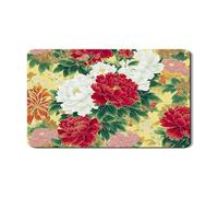 Tappetino scolapiatti floreale per bancone della cucina, elegante tappetino in gomma assorbente vintage rosso floreale per scolapiatti primavera estate decorazione cucina 30,5 x 50,8 cm