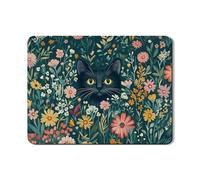 Tappetino scolapiatti floreale per bancone della cucina, grazioso gatto floreale assorbente in gomma scolapiatti tappetino scolapiatti ispirato alla primavera per bancone della cucina, protezione da