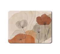 Tappetino scolapiatti floreale per bancone della cucina, linea moderna in gomma assorbente, tappetino scolapiatti con elegante design astratto per la decorazione della casa, 45,7 x 61 cm