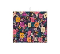 Tappetino scolapiatti floreale per bancone della cucina, tappetino assorbente per scolapiatti multicolore vibrante in microfibra per bancone della cucina, protezione da bar, 40,6 x 45,7 cm