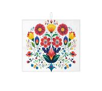 Tappetino scolapiatti floreale per bancone della cucina, tappetino scolapiatti assorbente artistico colorato, tappetino in microfibra vibrante per la decorazione della casa, 40,6 x 45,7 cm