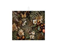 Tappetino scolapiatti floreale per bancone della cucina, tappetino scolapiatti assorbente rustico botanico in microfibra ispirato all'autunno per bancone della cucina, protezione da tavolo 40,6 x 45,7