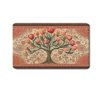 Tappetino scolapiatti floreale per bancone della cucina, tappetino scolapiatti in gomma assorbente con albero vintage, tappetino scolapiatti autunnale in pelle PU per cucina, bar, 30,5 x 50,8 cm
